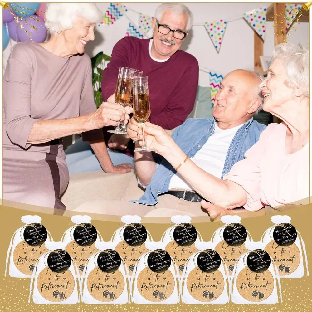 Retirement Party Favor Coasters (50 Sets)